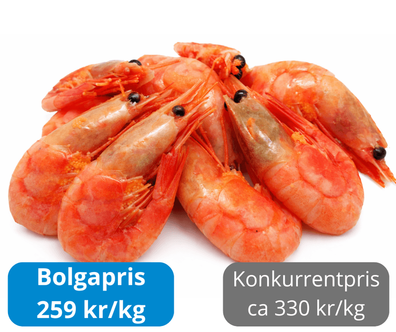 Grønlandsreker 60/80 2,5kg