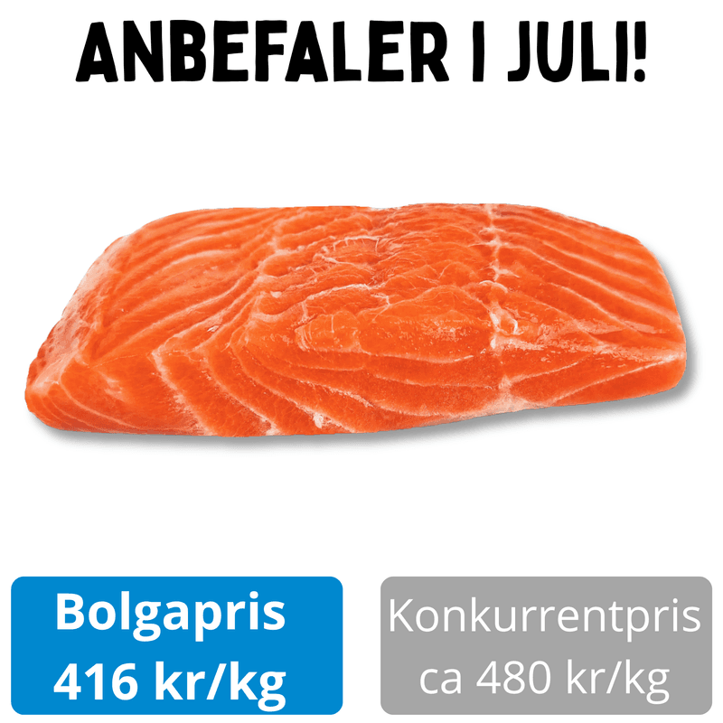 Ørretfilet 2,16 kg - ekstra trimmet