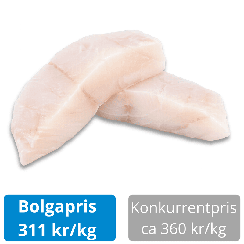 Steinbitfilet 2,5 kg – fast og saftig fisk