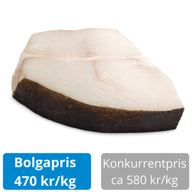 Hovedbilde Kveite 2,4 kg – linefanget kvalitet