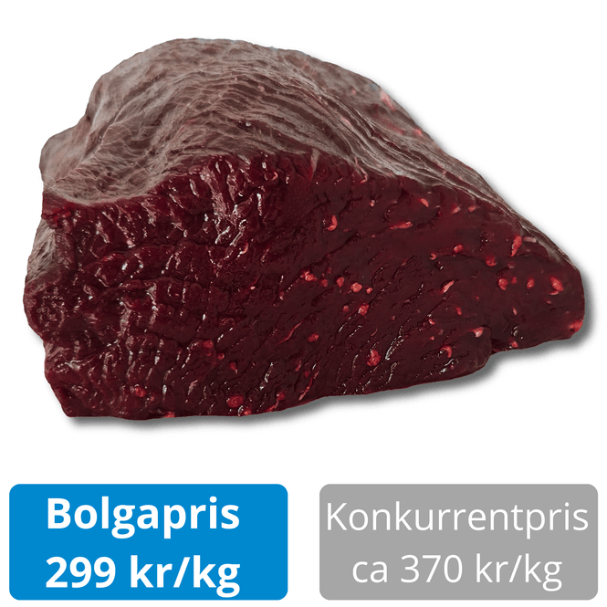 Hovedbilde Lofothval 2 kg – mørt biffkjøtt