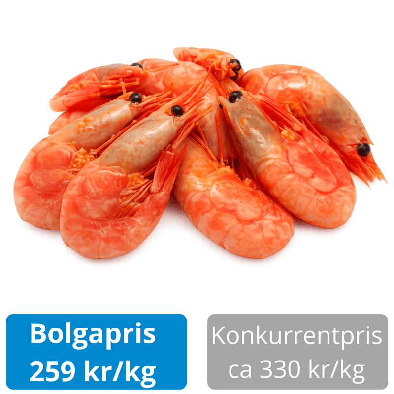 Grønlandsreker 60/80 5kg (100,- kvantumsrabatt)